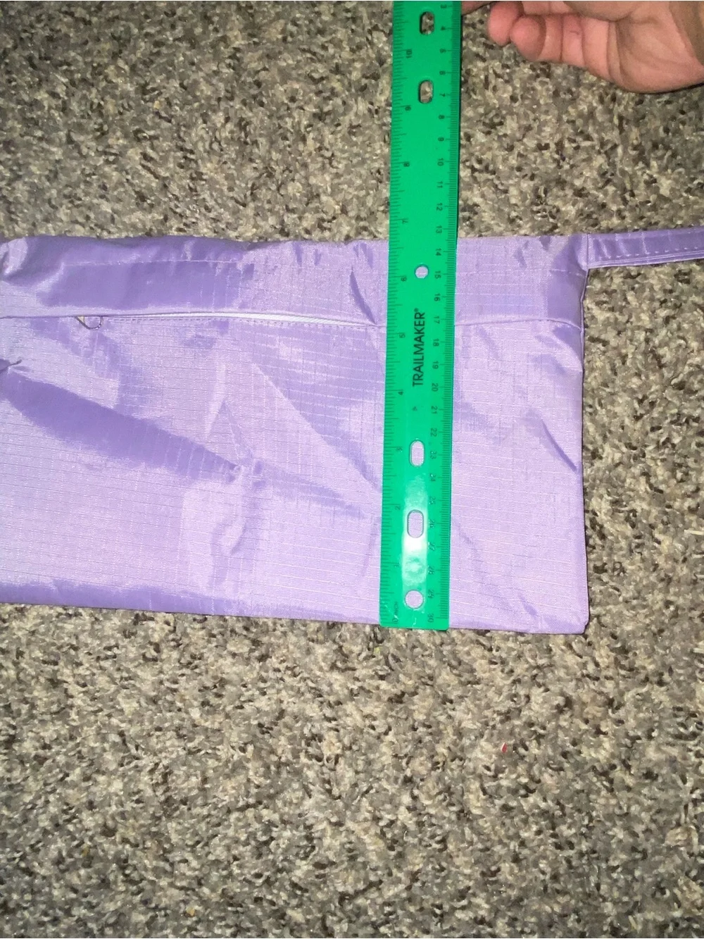 Purple rips top nylon zipper pouch